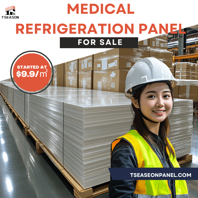 Medical refrigeration panel